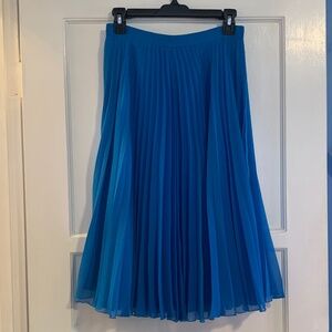 Whistles Blue Pleated Skirt